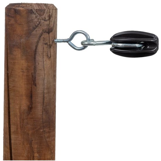 Pulsara S-Isolator met haak en oogbout Zwart (5)