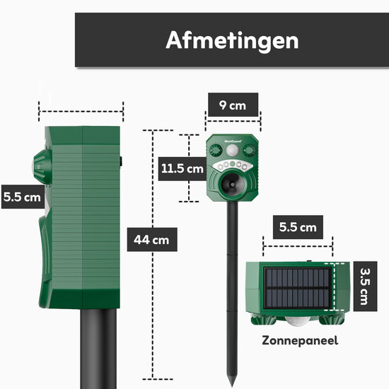MartGuard® Garden Secure Pro Solar marterverjager voor buiten