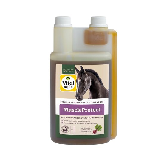 VITALstyle MuscleProtect 1 liter - beschermd de spieren vaan paarden