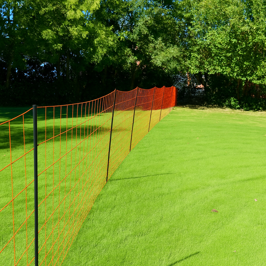 Euronetz Premium wolvennet oranje 145cm, 50m (dubbele pen)