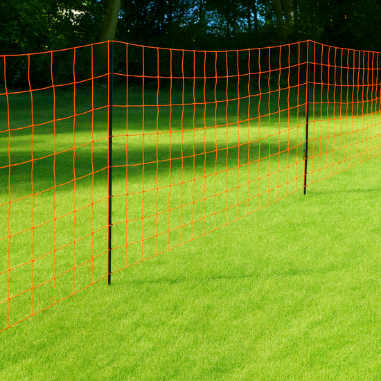 Euronetz Premium wolvennet oranje 145cm, 50m (dubbele pen)