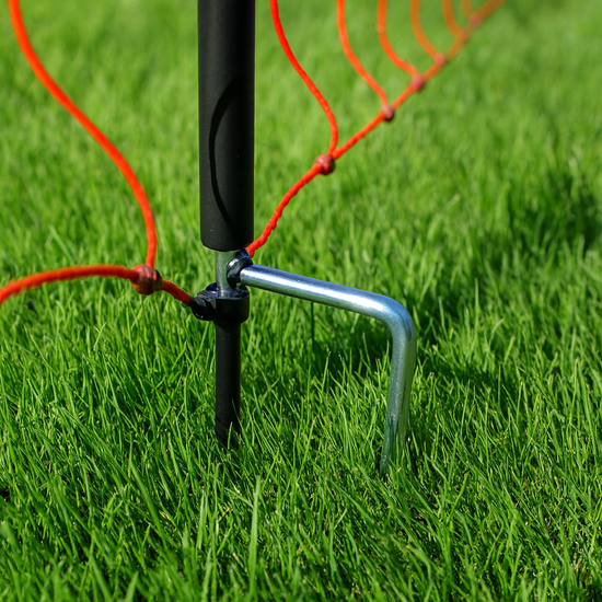 Euronetz Premium wolvennet oranje 145cm, 50m (dubbele pen)