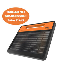 S120li schrikdraadapparaat incl. lithium accu & zonnepaneel