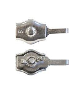 Cord clip met vleugelmoer 4 stuks