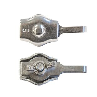 Cord clip met vleugelmoer 4 stuks