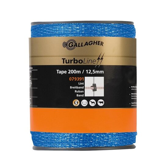Gallagher TurboLine lint 12,5 mm blauw 200 m | 2eKans