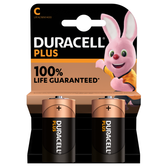 Duracell Batterij Plus Power C 2 stuks