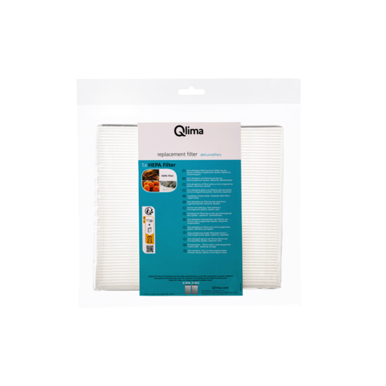 Qlima Hepa filter t.b.v. D 820 luchtontvochtiger