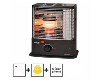 kouskachel dubbelbrander RC 4027 + CO2  sensor & omvalbeveiliging (tot 95 m³)