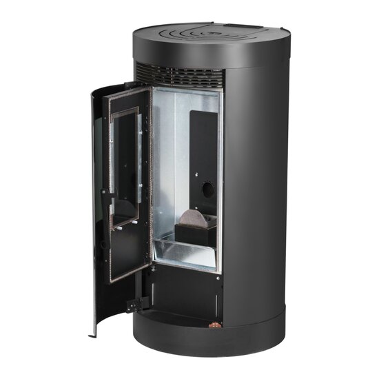 Qlima Pelletkachel Amadea 116 black (tot 285 m³)