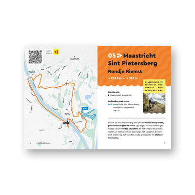 Visit Zuid-Limburg Zuid-Limburgse MTB-brochure met A3-insteekkaart