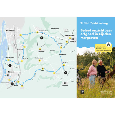 Visit Zuid-Limburg Fiets en geniet van onzichtbare verhalen met Augmented reality in Eijsden-Margraten. Ca. 26 kilometer