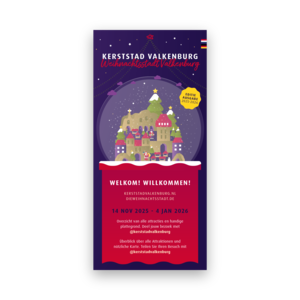Gem. Valkenburg a/d Geul Kerststad Valkenburg plattegrond 2025/2026 NL/D