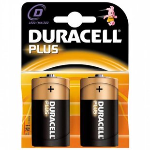 Batterij Plus type D (2 stuks)