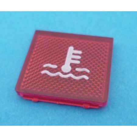 895101 watertemp. symbool rood