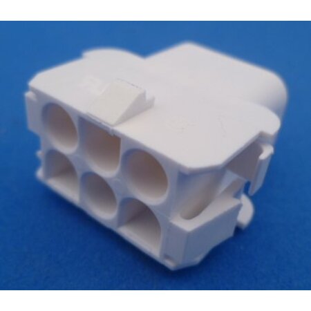 26120 stekkerhuis 6 polig leeg zonder kontakten