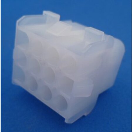 26160 stekkerhuis 12 polig leeg zonder kontakten