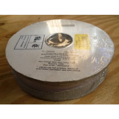 0.5 mm2 draad paars 100m