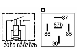 160933 Relais dubbel kontakt