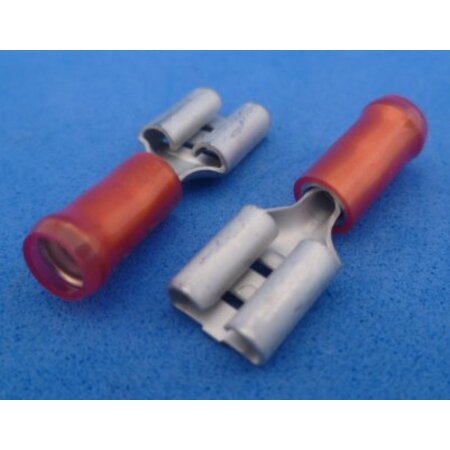 541NRED  6,3 x 0,8 mm schuifstekker 10 st