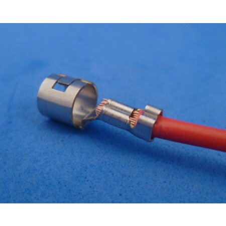 Glaszekeringkontakt 2-3 mm2 vernikkelt  10 stuks