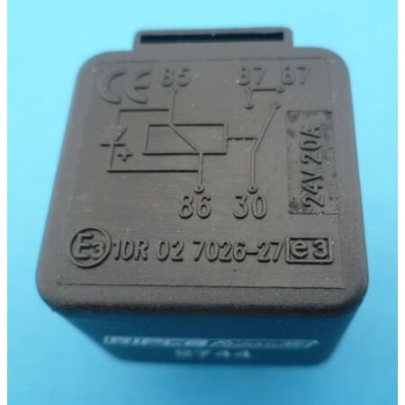 2744 24V relais maak met diode