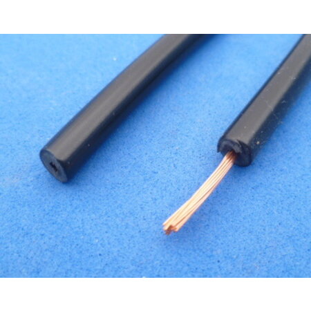 bougiekabel 5 mm PVC zwart