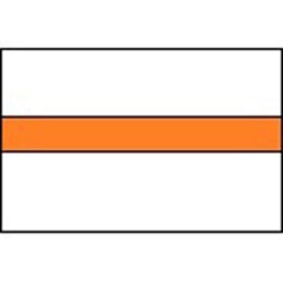 Draad 0.75 mm2 wit/oranje