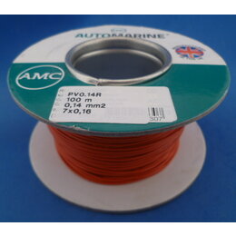 Draad 0,14 mm2 rood