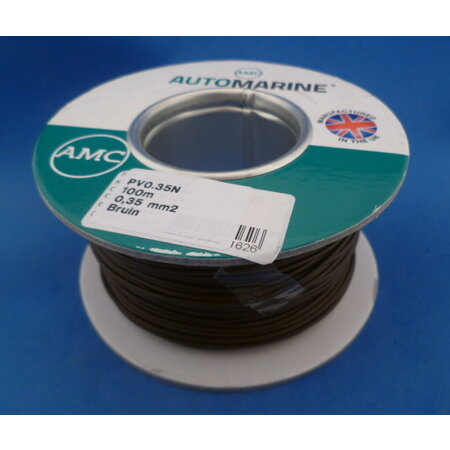 Draad 0,35 mm2 bruin