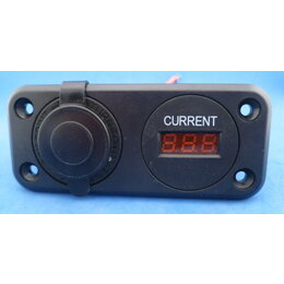 Auto aansteker aansluiting + amperemeter