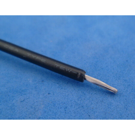 Draad 0,53 mm2 zwart  100 meter
