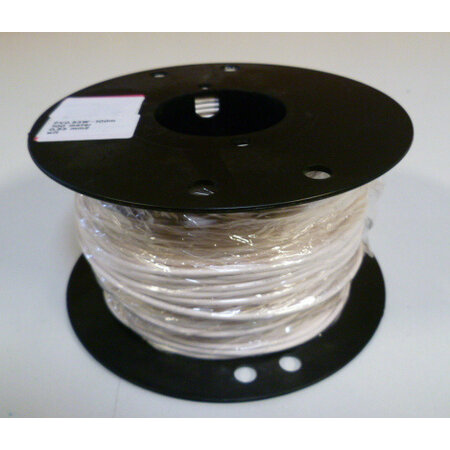 Draad 0,53 mm2 wit  100 meter