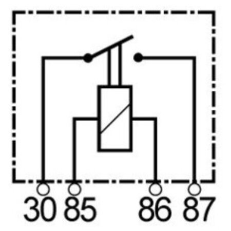 MINI-12-M relais 12V maakkontakt 40A
