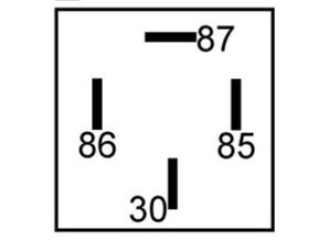 MINI-12-MR relais 12V maakkontakt 40A met weerstand