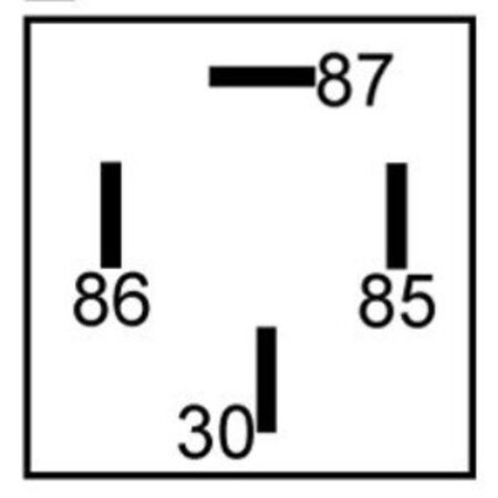 MINI-12-MR relais 12V maakkontakt 40A met weerstand
