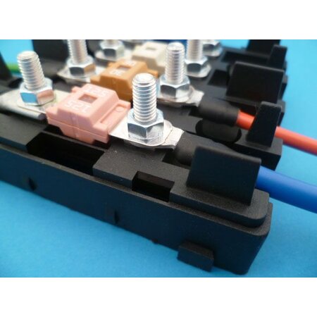 MIDI zekeringkastje MIDI-4-BB + doorverbinder