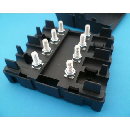 MIDI zekeringkastje MIDI-4-BB + doorverbinder