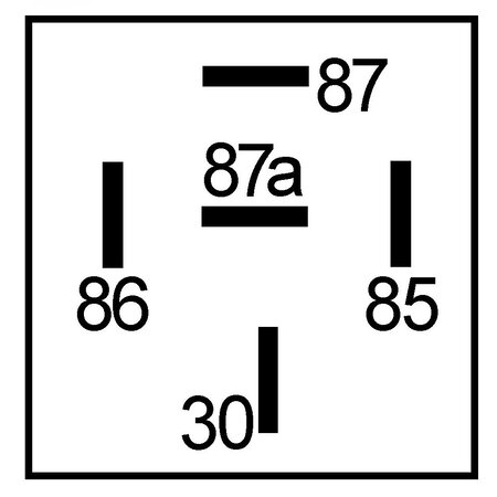 MINI-12-CR  Relais 12V wissel 30/40A met weerstand