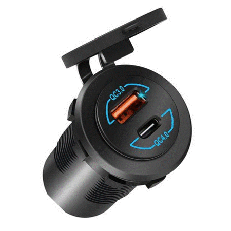 USB.QC.3.4  USB laadaansluiting USB A+C