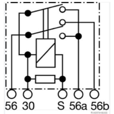 Dimlichtrelais (impulsrelais) 12V