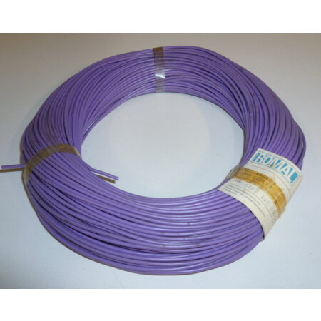Draad 0,75 mm2 paars 100 meter