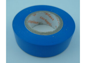 PVC tape 15 mm blauw 10 meter