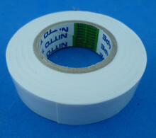 PVC tape 15 mm wit 10 meter