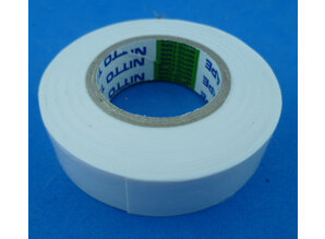 PVC tape 15 mm wit 10 meter