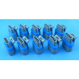 Delphy Metri-Pack 4 polig lege stekkerhuizen 10 stuks