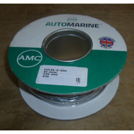 Draad 0.65 mm2 grijs