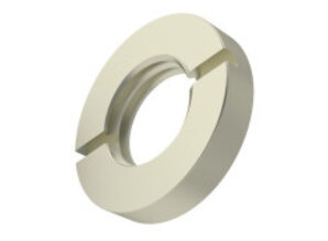 Ring Nut - Slotted 3/8"-32G ø13,5x2,5mm / Brass Nickel plated