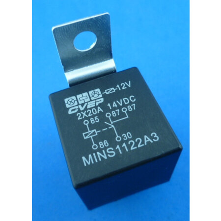 MINI-12-DK  Relais dubbel kontakt