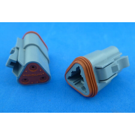 Amphenol AT06-3S leeg 3 polig stekkerhuis